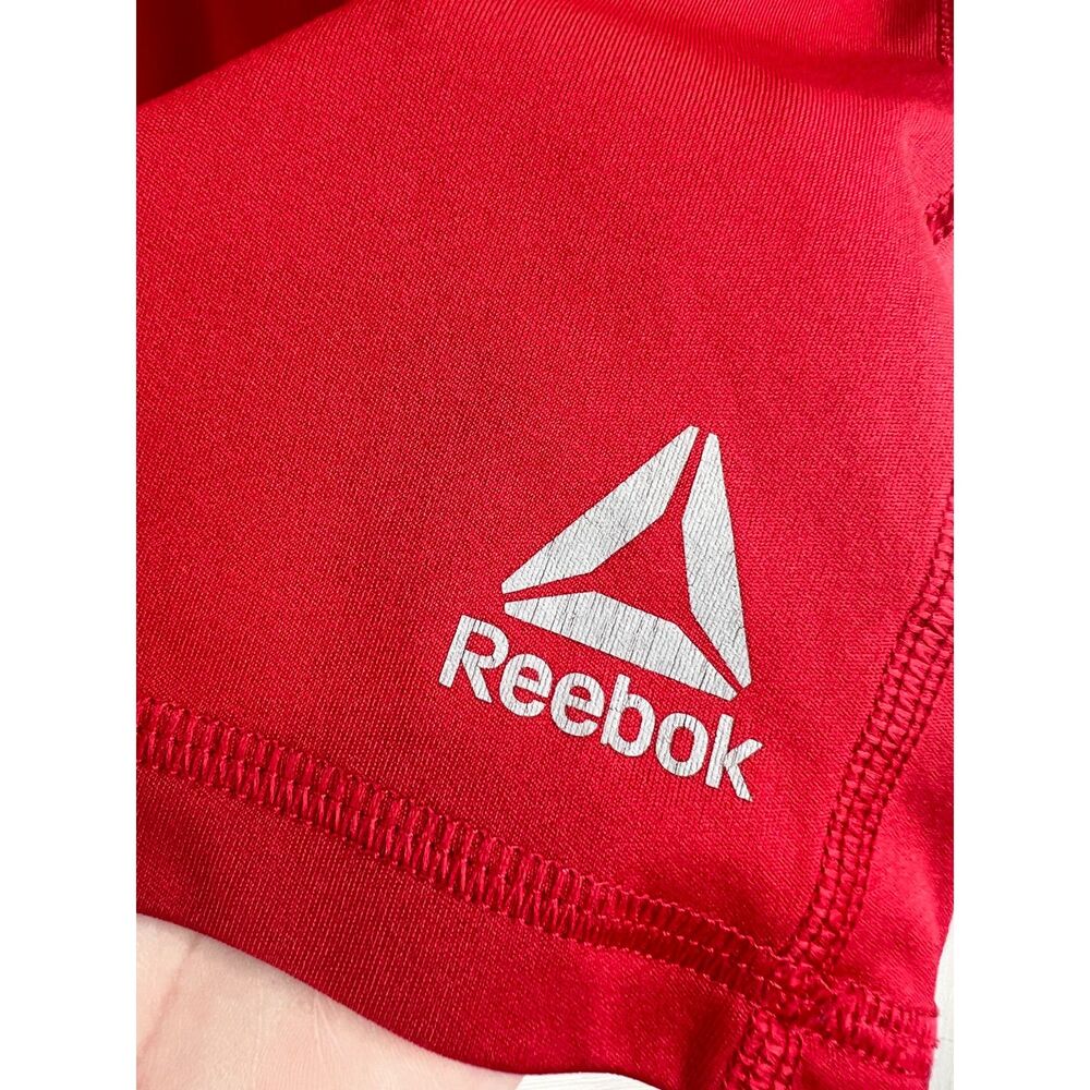 Reebok Men's Performance Tee Red Polyester Short Sleeve T Shirt Size L - Picture 3 of 8